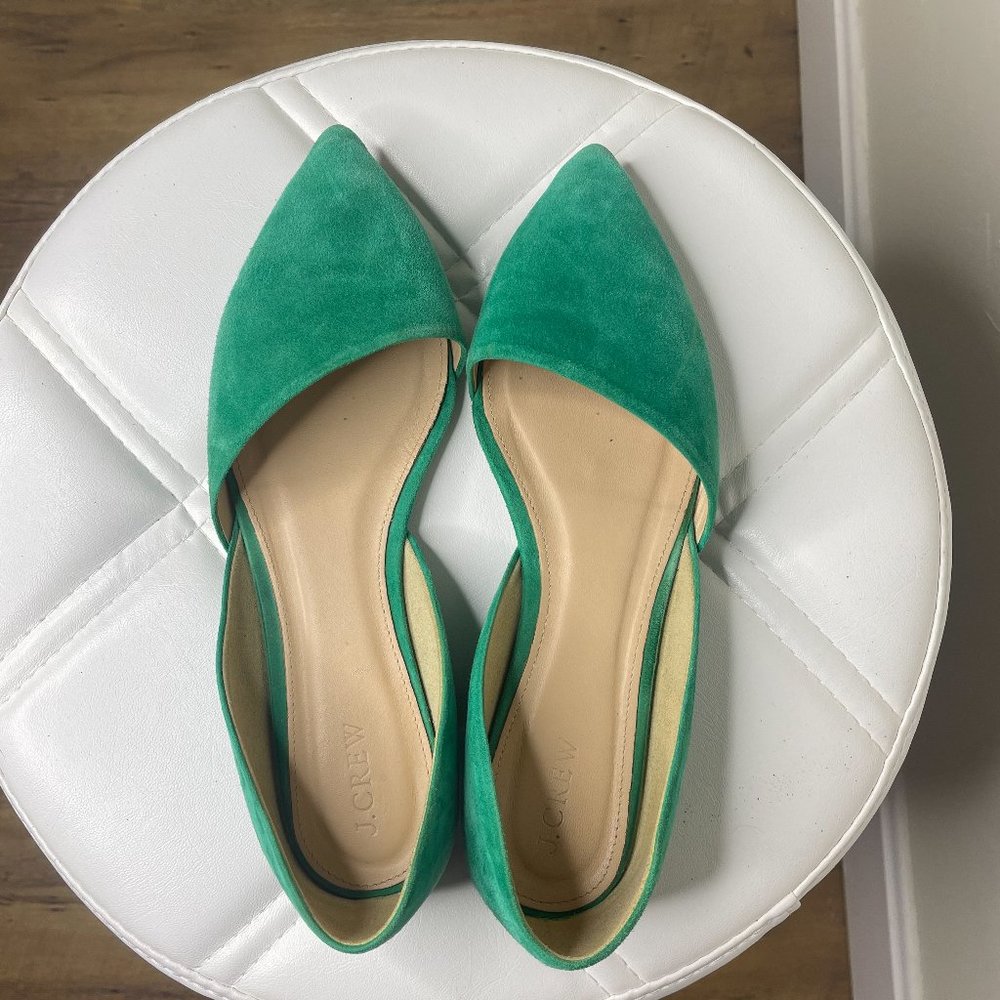 J. Crew Sloan Suede d'Orsay Flat Sz 10